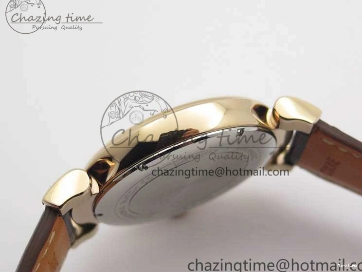 MIROTIME 0112 Da Vinci IW356601 RG TW 1:1 Best Edition White Dial On Brown Leather Strap A DailyWear 7237